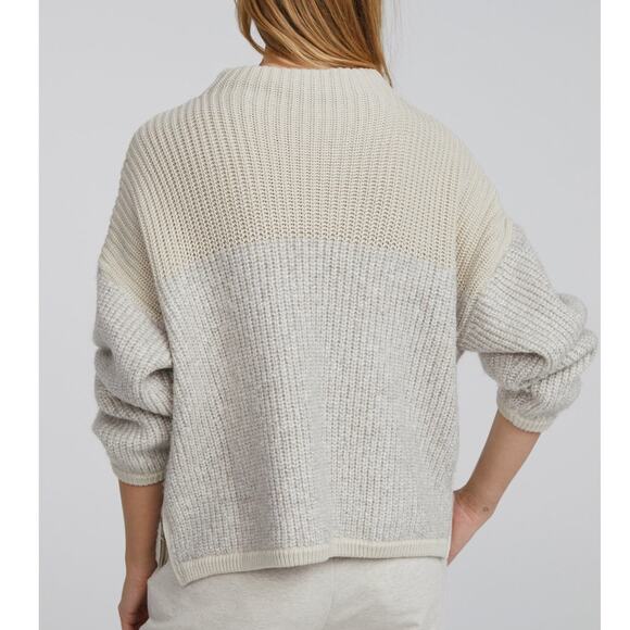 Varley Darwell True Knit Mirage Oversized Grown-On Neck Sweater,Size XL,Like New - Picture 6 of 10